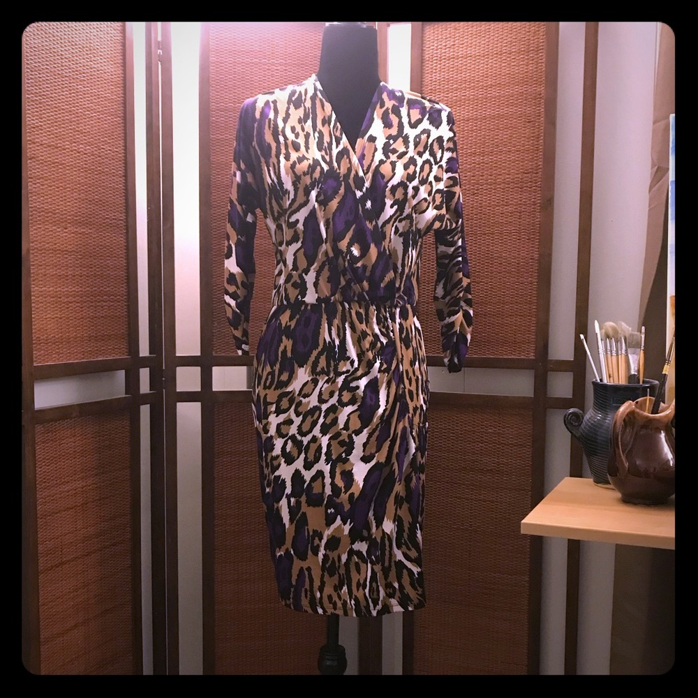 BCBG faux wrap dress